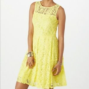 Yellow Roz & Ali dress from Dress Barn